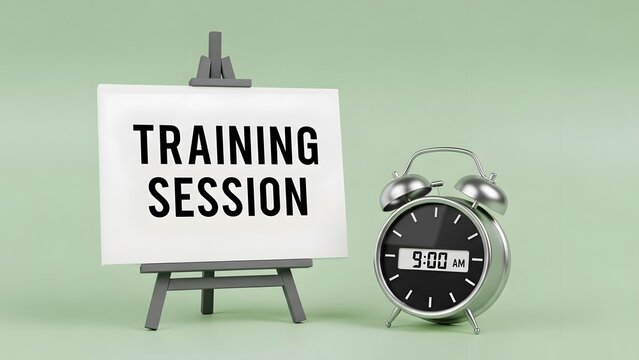 Don't miss out on the training session at 9 AM sharp - invest in your professional growth and skill enhancement today, start your day right with valuable training