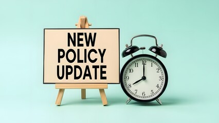 Stay Ahead with Timely Policy Updates - Get Notified on Time with New Rules and Regulations for Business Success and Compliance with a Classic Alarm Clock