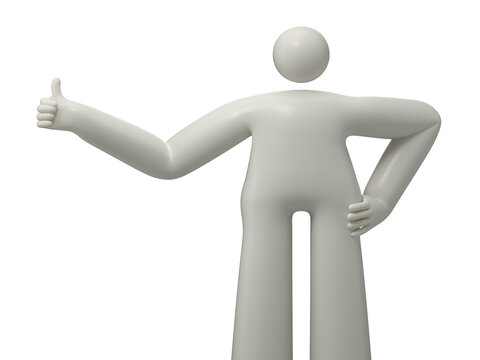 Man giving a thumbs up