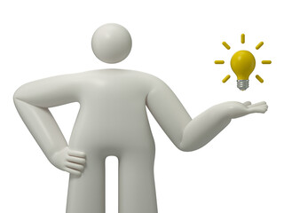 Idea illuminated, a new idea or inspiration., innovative thinking