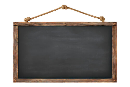 Blank Chalkboard Image for Creative and Educational Use on Transparent or White Background PNG
