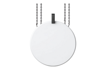 Empty Circular Sign Image for Storefront and Branding Projects on Transparent or White Background PNG