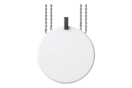 Empty Circular Sign Image for Storefront and Branding Projects on Transparent or White Background PNG