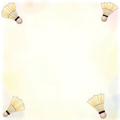 Badminton Shuttlecock Frame Background
