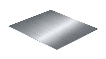 Silver Sheet Metal: A sleek silver sheet of metal, gleaming under studio lighting, its surface displaying subtle texture and a cool, industrial aesthetic.