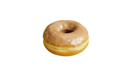 Dazzling Donut: A delectable donut, glazed to perfection with a glossy finish. This irresistible treat is a culinary delight, inviting a moment of sweet indulgence.