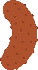 Brown sea cucumber with papillae
