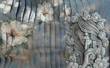 Lotus Floral Halo 3D Divine Artwork