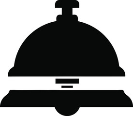 Obraz premium Hotel service desk bell symbol illustration