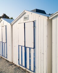 Fototapeta premium changing cabins on the beach