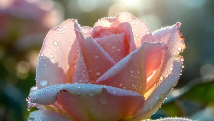 flower petals with dew drops