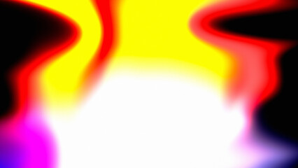 Abstract red yellow and white fluid shapes
