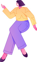 Human figure sitting pose, vector flat gradient illustration from the internet
