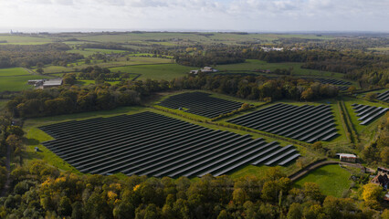 Kent Solar Farm Aerial Renewable Energy.