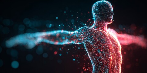 Dynamic Meridian Energy Flow Surrounding Human Body