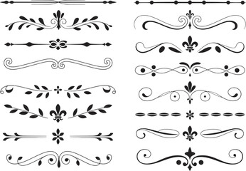 Elegant Ornate Dividers and Decorative Elements for Design Projects