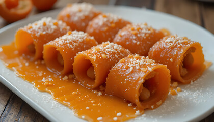 Japanese and Chinese cuisine featuring sushi and fried chicken served as a delicious meal on a plate