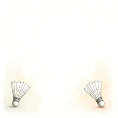 Badminton Shuttlecock Frame Background