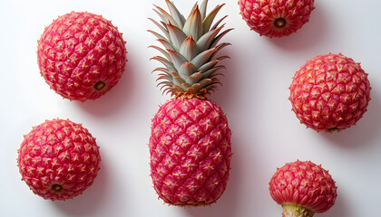 Christmas decoration with berries on white background