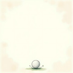 Golf Ball Minimal Background