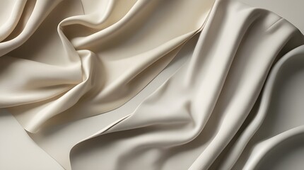 Obraz premium Elegant fabric draped softly in neutral tones