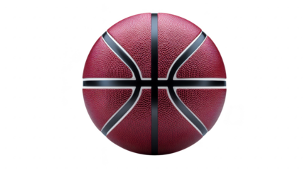 Basketball leather round textured brown black line isolated sport equipment closeup shiny modern realistic detailed competition recreation game athletic object macro pattern grip professional