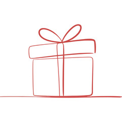 hanging present box frame decoration