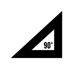 Right Angle Triangle Geometry Icon