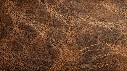 Fototapeta premium Brown textured distressed leather background close up