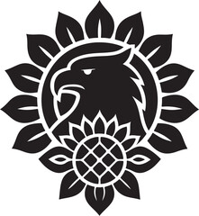 Sunflower Eagle Crest Royal Petal Helm.eps