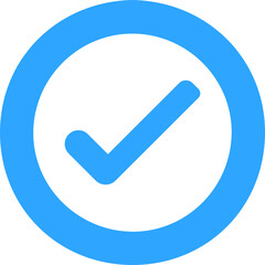 Blue Tick PNG Icon – Verified Badge Transparent Download