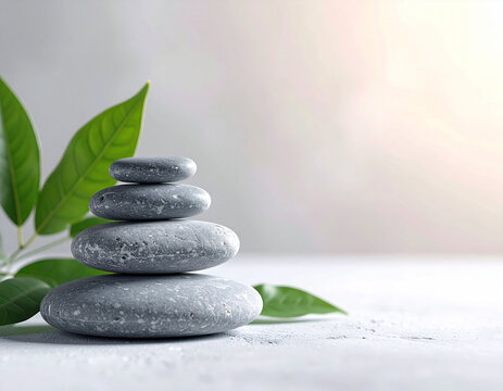 Creating harmony with stacked stones tranquil space visual art calm environment serene perspective peaceful concept