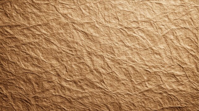 Textured brown crumpled paper background