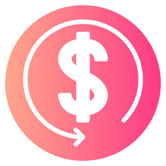 refund gradient icon