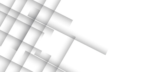 Abstract modern geometric diagonal lines background with grey and white square Element on light silver modern design for poster, banner, wallpaper, mockup, flyer, and report. Vector illustration.