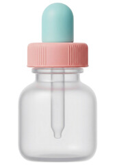3D Cartoon Dropper Bottle Soft Plastic Oversized Rubber Top Minimal Shading PNG