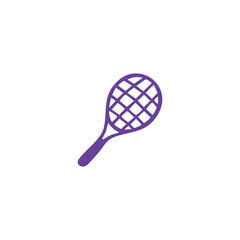 Purple Tennis Racket Graphic