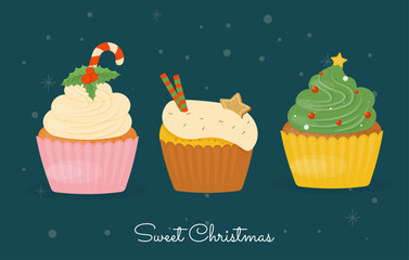 sweet christmas cupcakes