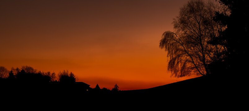 Frosty sunrise view in autumn morning near Vlachovo Brezi CZ - Powered by Adobe