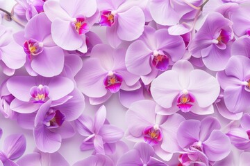 Beautiful Orchid Flowers Petals in Soft Purple and Pink Shades