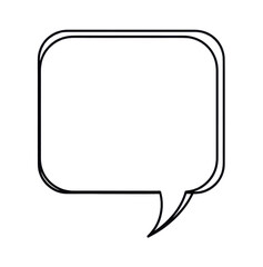 白い背景の角丸長方形の吹き出しアイコン