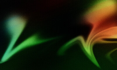 Abstract background green orange light dark modern design art
