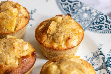 Muffins aux pommes - recette healthy - recette pomme - gâteau aux fruits