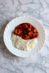 Roubaix saucisse maison - plat chaud