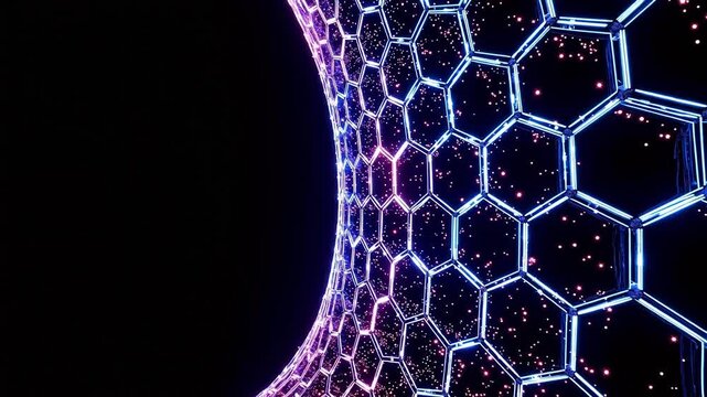 Geometric neon light pattern