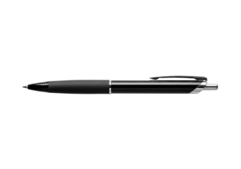 A professional black writing instrument, offering smooth precision for daily documentation, creative note-taking, and academic tasks in various settings, isolated