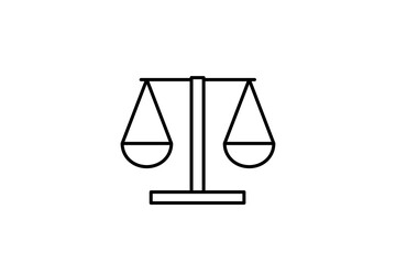 Isolated  judge illustration in line style design. Vector illustration.