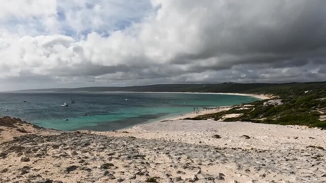 Hamelin Bay, Iconic Destination with Serene White Sand Beach and Turquoise Waters in Western Australia Coast
