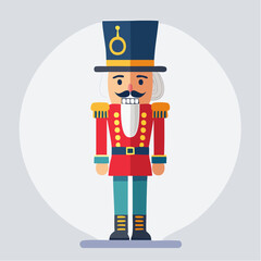 Flat Design Nutcracker Soldier Icon