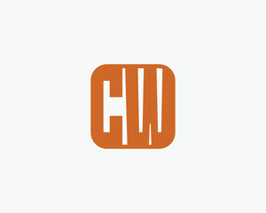 CW logo design. CW